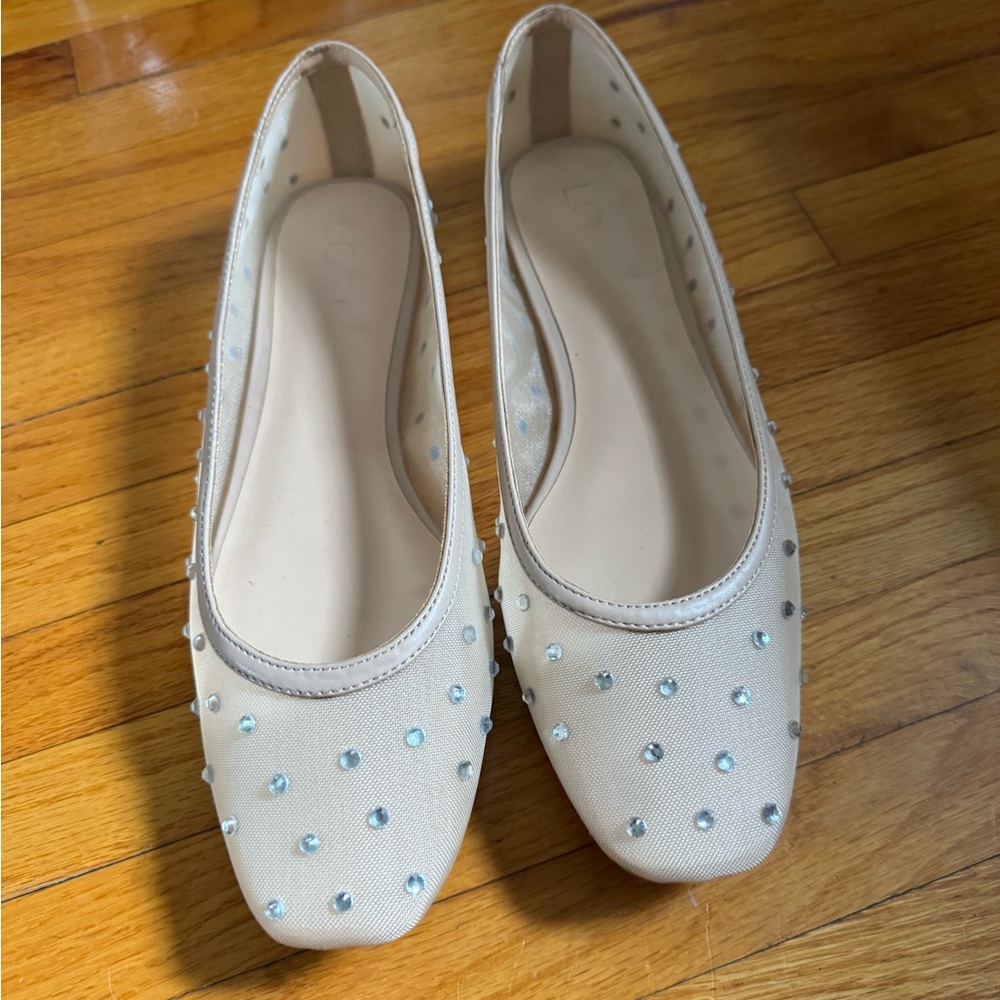 Sparkle Mesh Ballet Flats